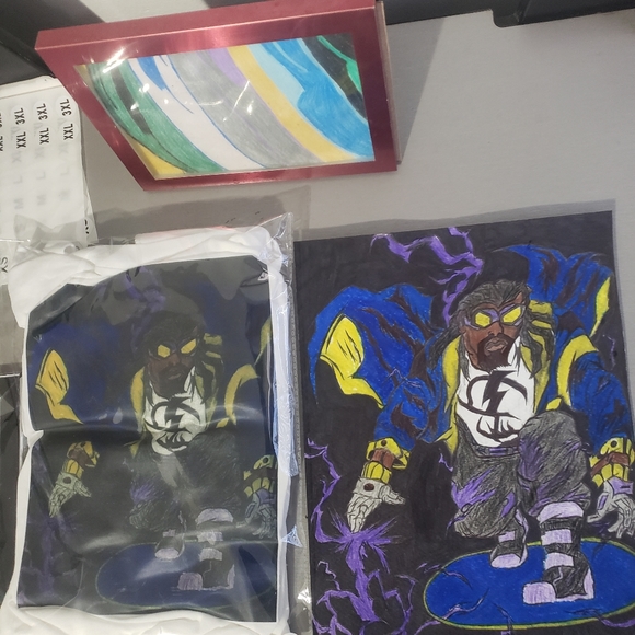 DC Comics- Static Shock Graphic Design T-Shirt - Picture 8 of 10